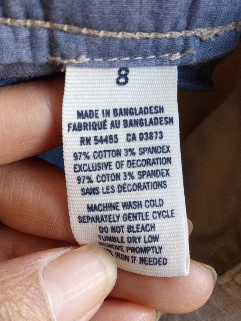 American Eagle Outfitters Blue Stretch Casual Shorts - Picture 4 of 4